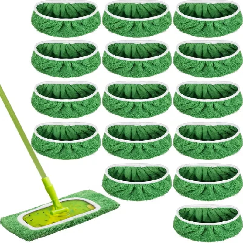 Panno per scopa piatto da 3 pezzi per il lavaggio domestico, panno per scopa riutilizzabile, panno di ricambio per scopa piatta