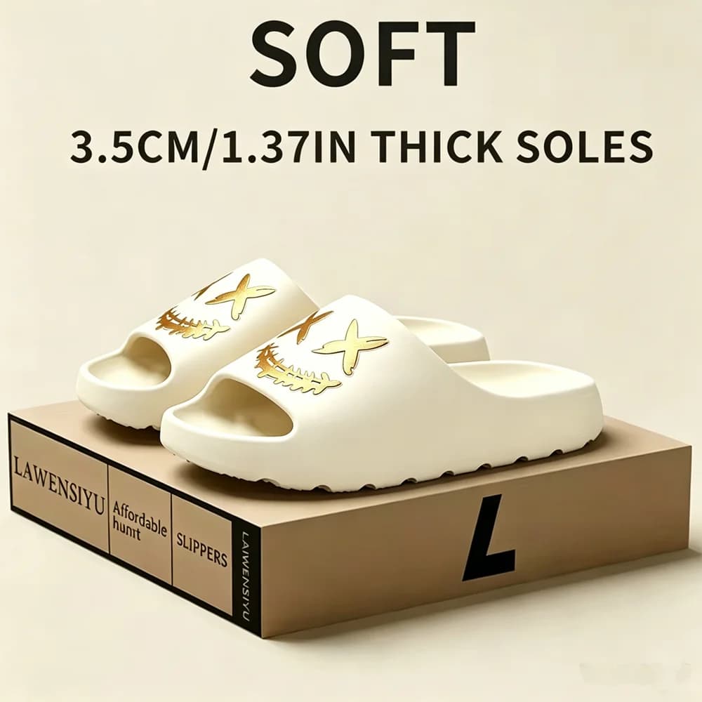 Coconut Slippers Men EVA Non-Slip Slides Outdoor Indoor Slides Men Summer Fashion Casual Shoes Women's Slippers Home Sandals