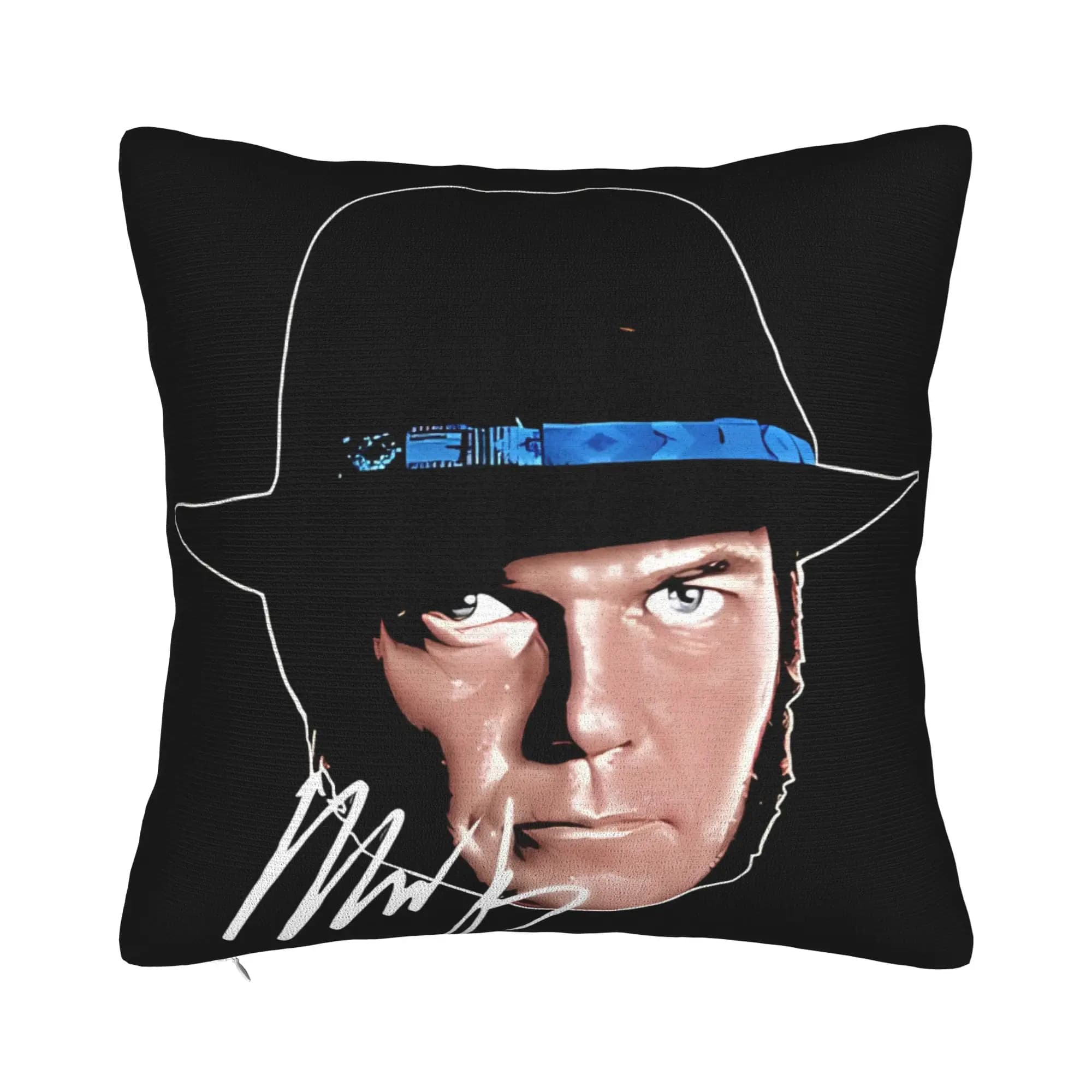 Neil Young Head Bootleg For Porch Patio Couch Sofa Living Room Outdoor Pillowcases Neil Young Pillow Cover Zipper Closure