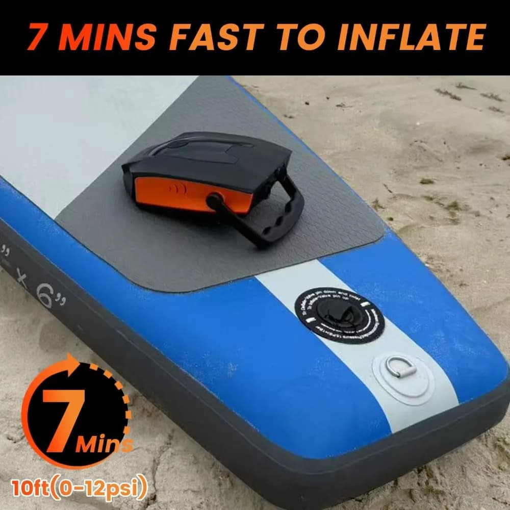 Pompa per paddle board 50PSI elettrica portatile, pompa Sup ad alta pressione - per stand up paddle board/auto/kayak/moto/bicicletta