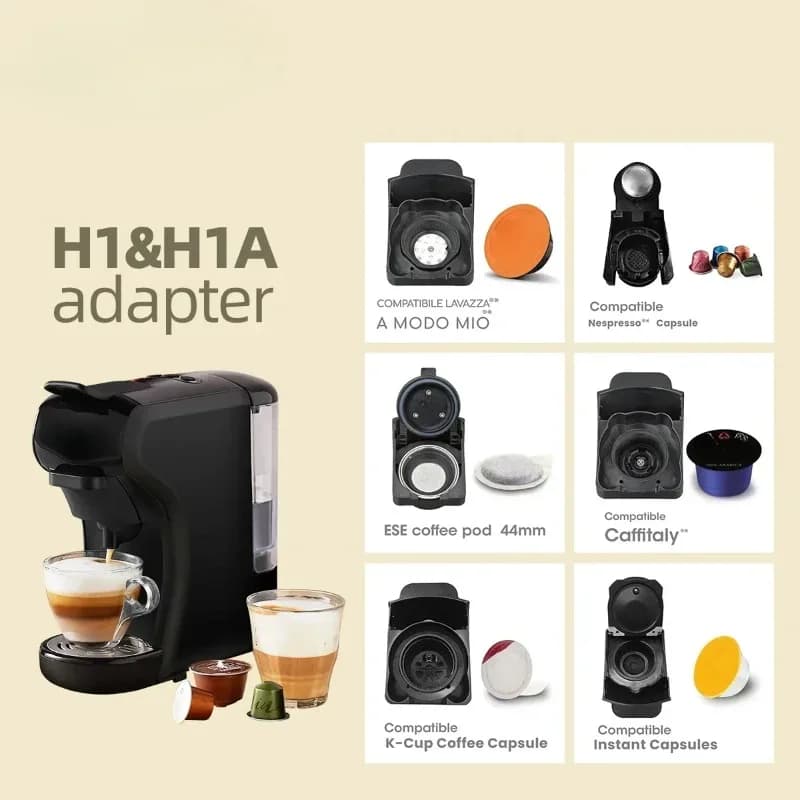 1Pcs Coffee Adapter for HiBREW Capsule Coffee Machine Brewing Cup Suitable for H1A / H1B / H1C