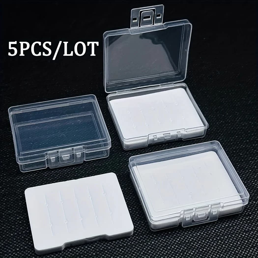 5Pcs/lot Fly Fishing Box Storage Case Fishing Lure Bait Transparent Tackle Boxes For Hooks Nymph Streamer Fly Fishing