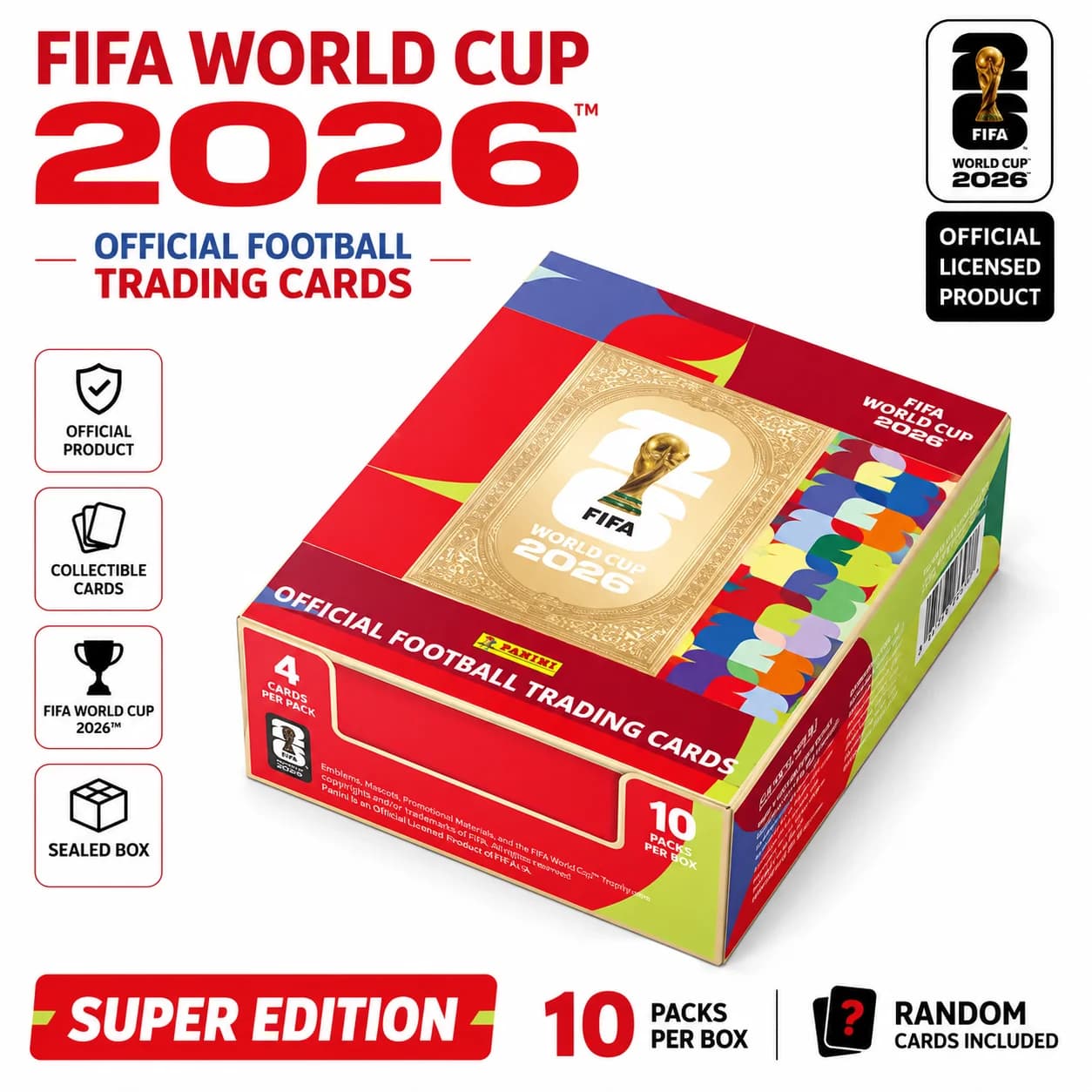2026 FIFA X PANINI & KAYOU World Cup Official Football Collectible Cards Football Players Trading Cards Toys Gifts