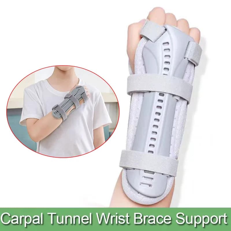 Tutore per polso per tunnel carpale per bambini, tutore per polso notturno, per artrite, tendinite, distorsione, lesioni, supporto per il dolore al polso