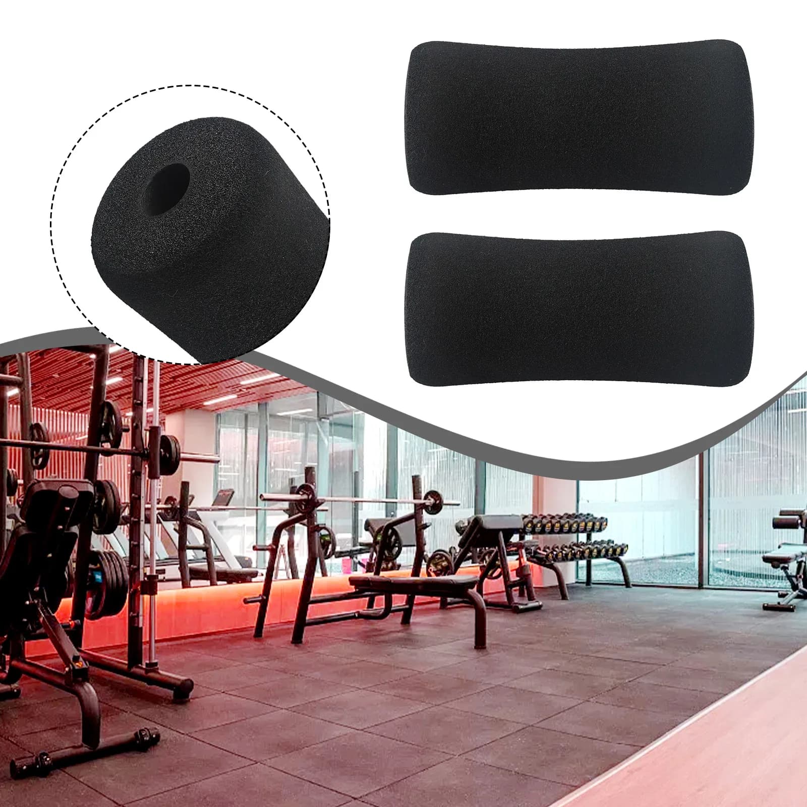 For extension of foam legs for bearing spare rollers 24 pcs for bench weights and pipes for home gym equipment diameter 22 25 mm