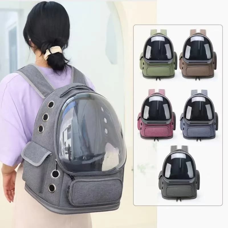 Pet Carrier Backpack Transparent Folding Travel Tote Cat Carrier Bag Outdoor Pet Shoulder bag Pet Dogs Cats Portable Bag
