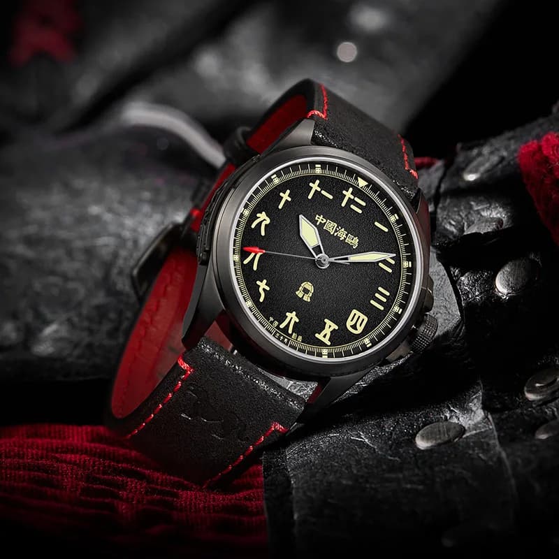 Seagull Watch for Men Black Military Automatic Mechanical Watch 43MM 100M Waterproof Luminous Watch Sapphire Crystal Clock 1122