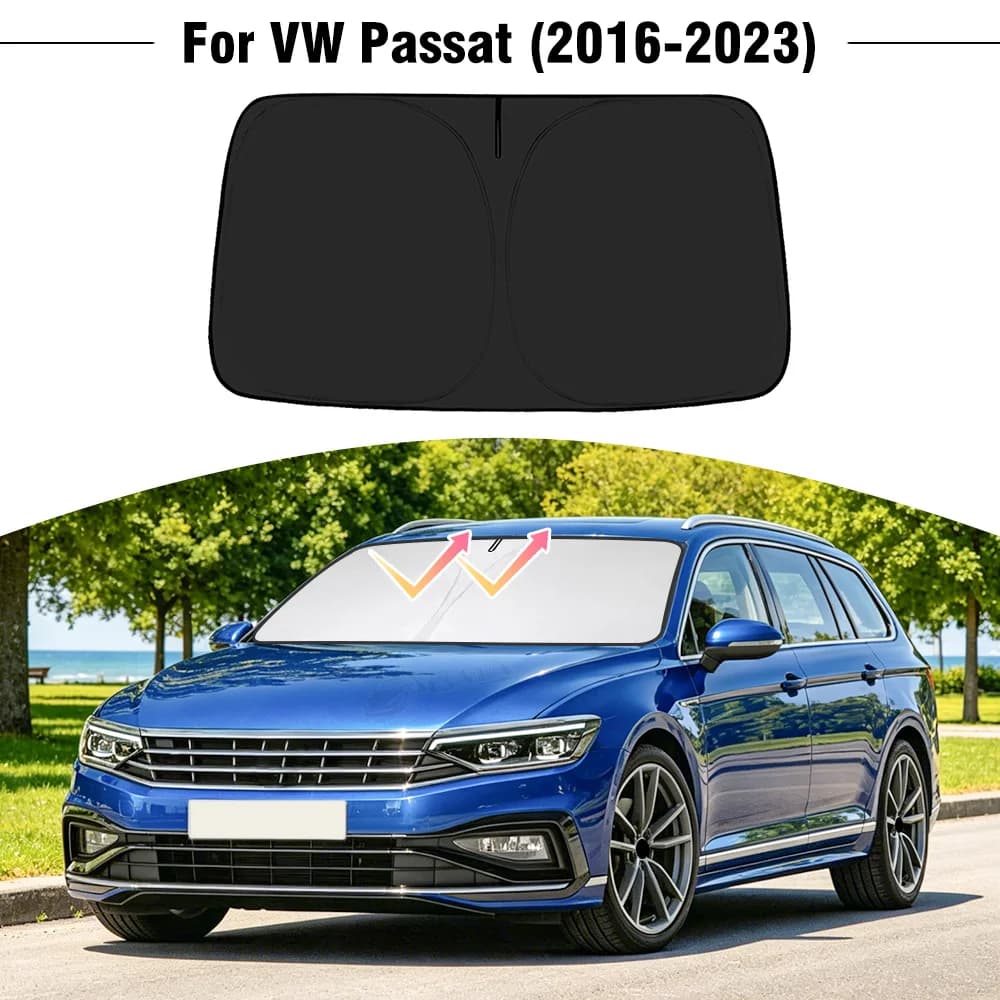 Parasole per Parabrezza Auto Volkswagen VW Passat 2016-2022 2023, Copertura per Finestrino Anteriore, Protezione UV, Accessori
