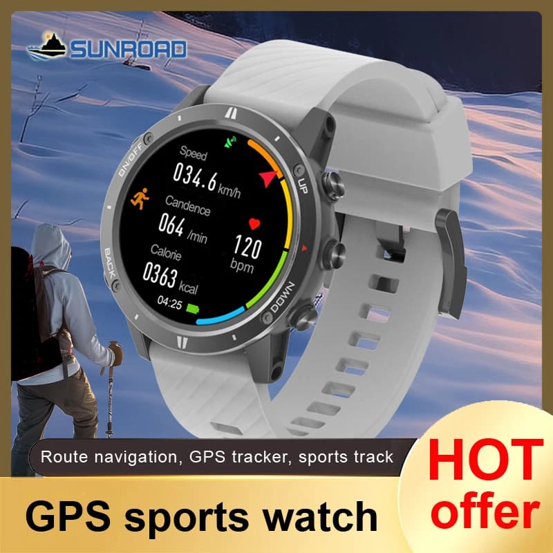 2024 nuovo orologio sportivo GPS Sunroad Smart Men sport Fitness orologi Swim impermeabile Climb escursionismo Running orologio da polso digitale G5