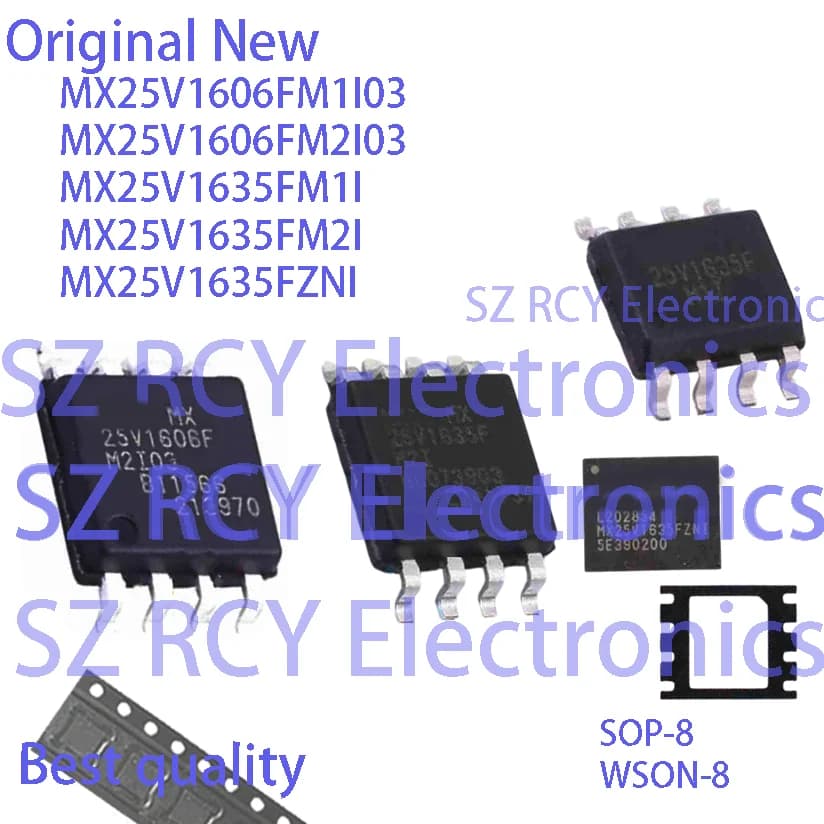 (5-50 pezzi) MX25V1606FM1I03 MX25V1606FM2I03 MX25V1635FM1I MX25V1635FM2I MX25V1635FZNI MX25V1606F MX25V1635F NOR FLASH IC