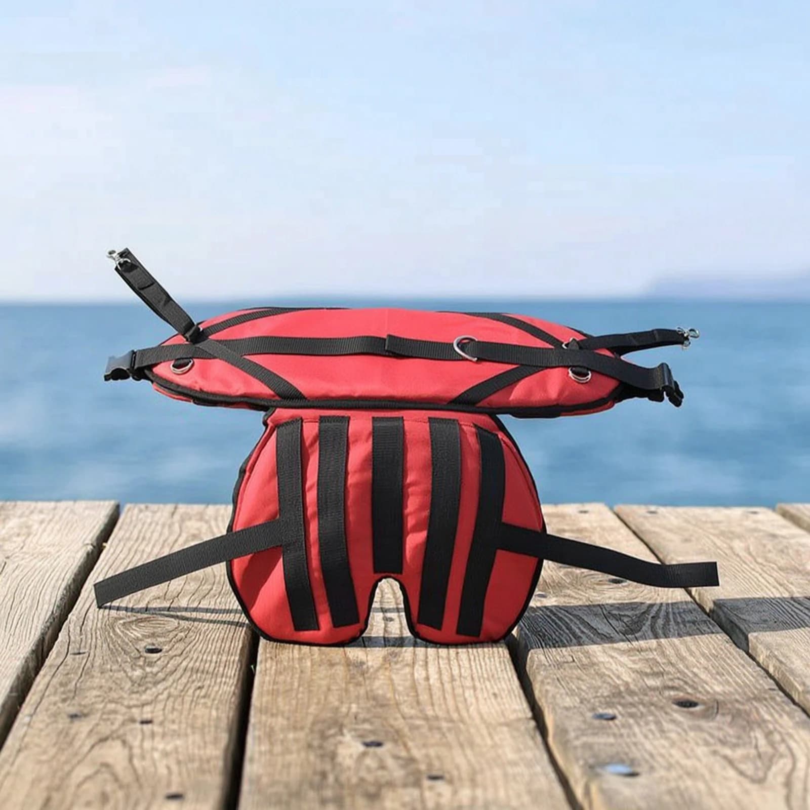 Fishing Waist Belt with Seat Cushion Secure Fishing Fight Belt with Rod Holder Waist Rod Support Holder Hands-Unrestricted