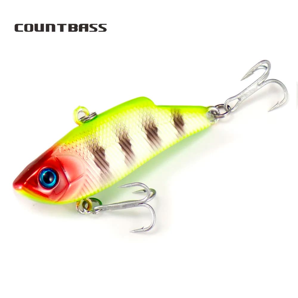Countbass 55mm 10g Vibrazione Esca in plastica dura Esca da pesca, Esche da pescatore Wobbler per la pesca