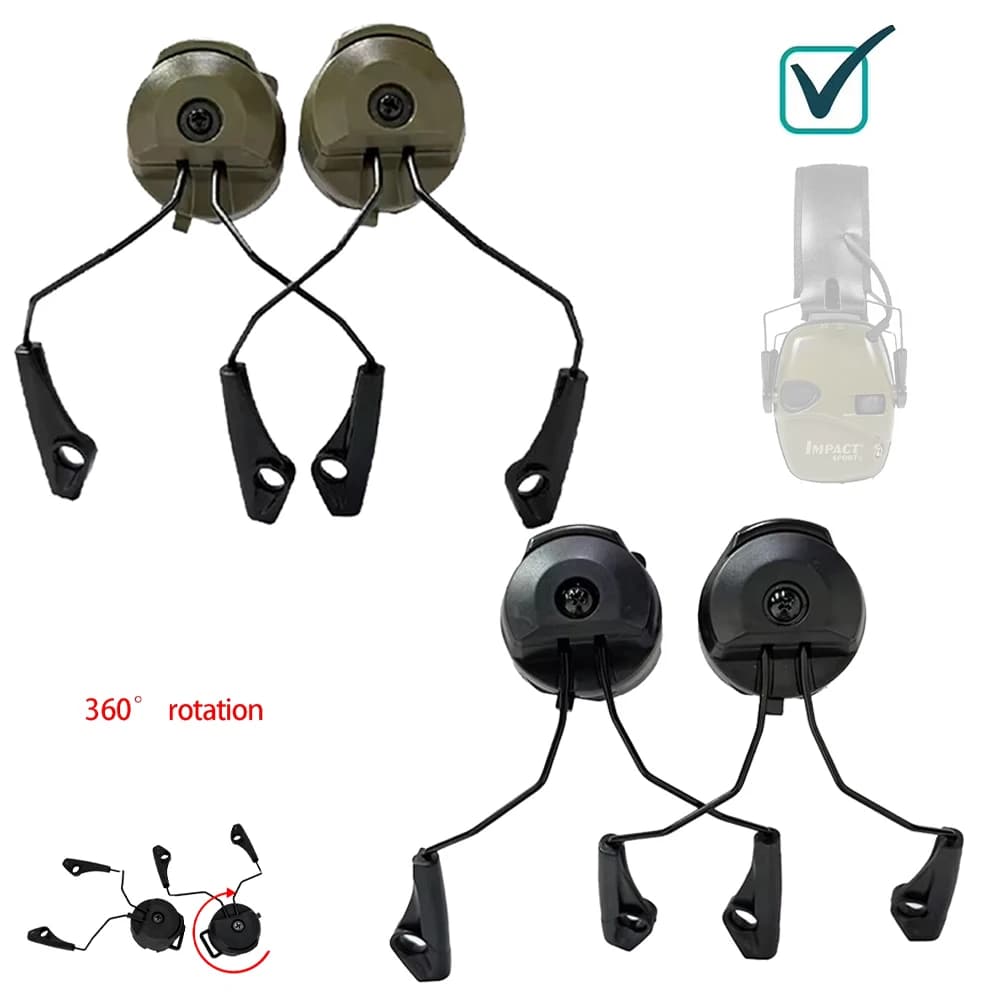 Electronic earmuf ARC OPS-CORE Helmet Rail Adapter Tactical headphone Stand for Howard Leight Impact Sport hunt shooting headset