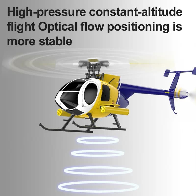 C Flgf Rc Helicopter K300 Four Rotor 6 Channel Flybarless Brushless Direct Drive Motor Optical Flow Positioning 360 Degree Roll