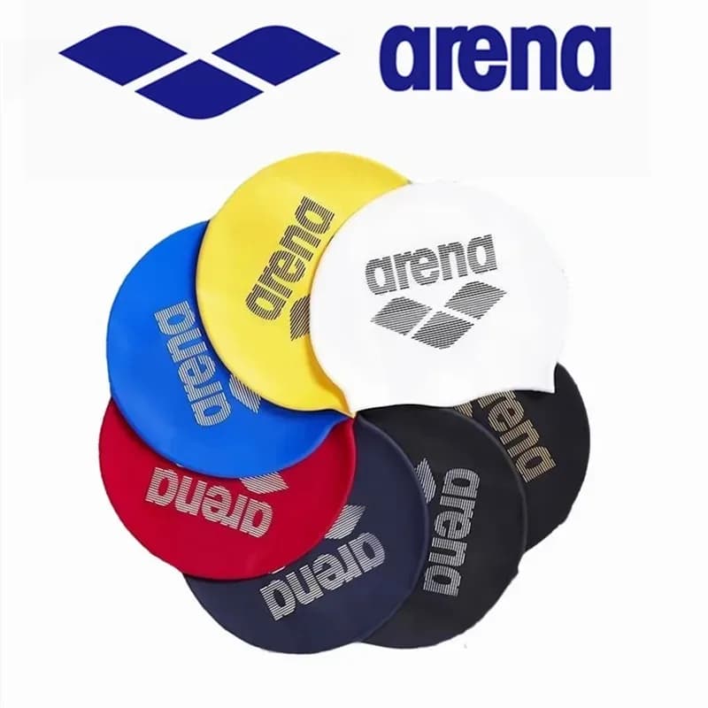 ARG New Men's and Women's Silicone High Elasticity Waterproof Swimming Hats Comfortable and Unrestrained, Simple and Fashionable