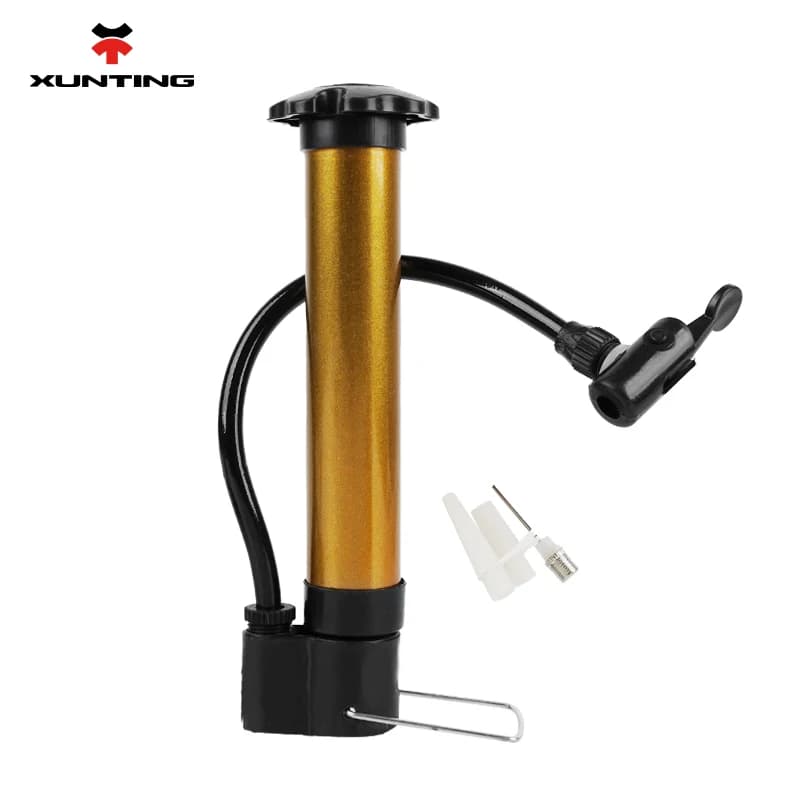 Xunting MTB pompa per bicicletta 80 PSI pompa ad aria manuale per bici gonfiatore per pneumatici a palloncino valvola Schrader pompa da pavimento accessori per ciclismo