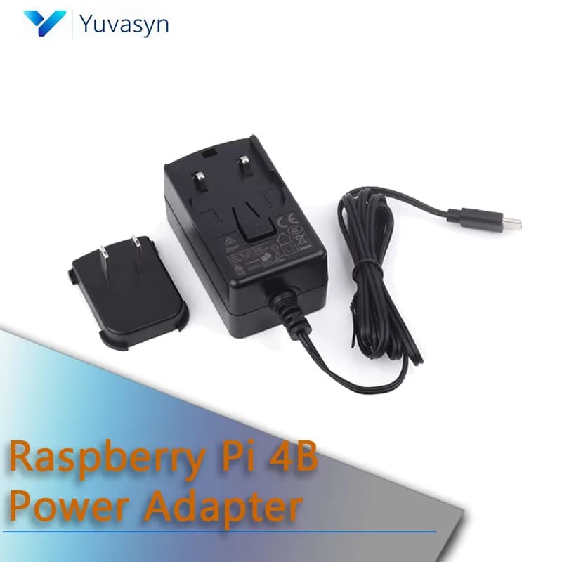 Adattatore di alimentazione Raspberry Pi 4B Caricatore interfaccia tipo C 5V 3A con spina standard da 1,2 m