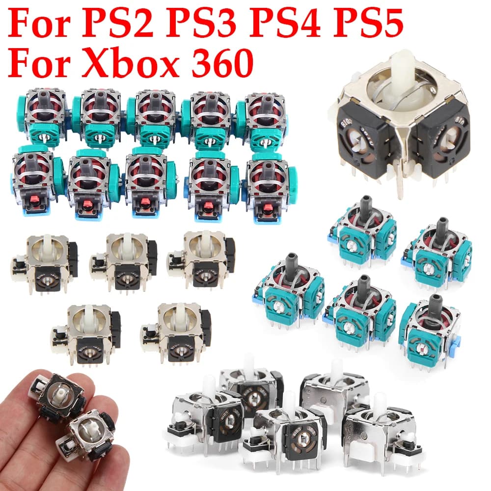 5/10 pz 3D analogico Joystick modulo sensore potenziometro Thumb Stick Controller Gamepad per PS2/PS3/PS4/PS5/Xbox 360 accessori