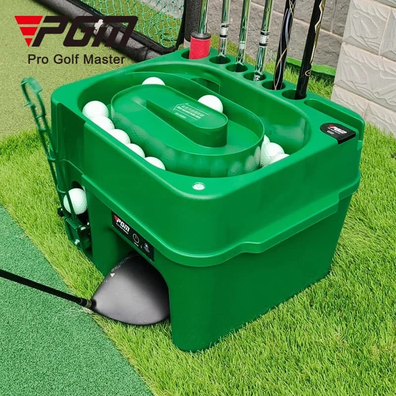 PGM JQ017 Dispenser multifunzione per palline da golf a induzione a infrarossi con supporto per mazze da golf