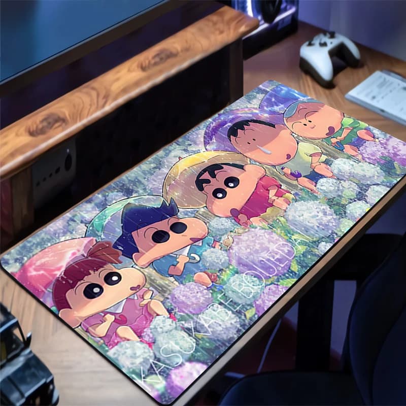 Anime C-crayon Shin-chan Mouse Pad Gamer Keypad Desk Mouse Zerbino Rubber Mat Tapis Souris Gaming Notbook PC Mousepad