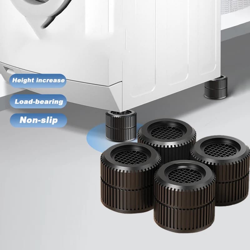 4Pcs Universal Anti Vibration Feet Pads Washing Machine Rubber Foot Mat Silent Refrigerator Foot Pad Leg Base for Furniture