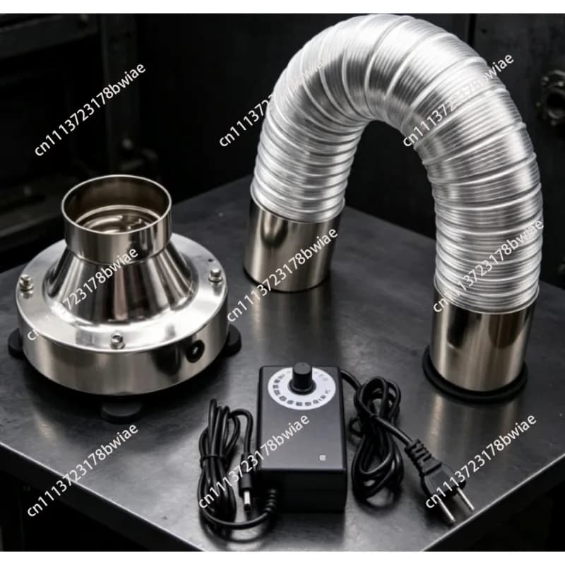 Electric Multifunctional Coffee Smoke Extractor Coffee Bean Roaster Puff Drawer 8000RPM 156CFM 304 Stainless Steel Base AD-400