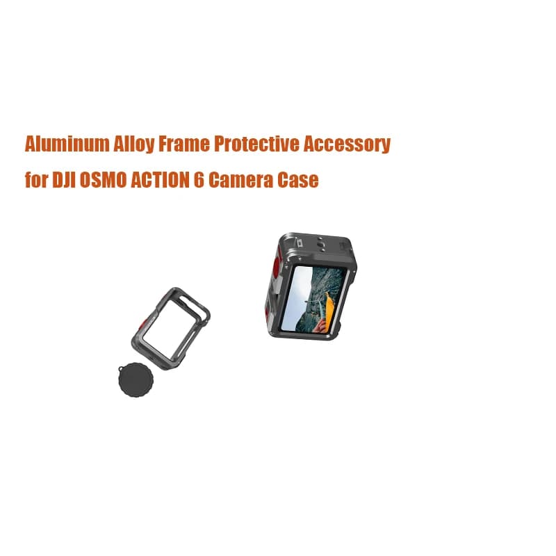 Accessorio protettivo con telaio in lega di alluminio per custodia per fotocamera DJI OSMO ACTION 6