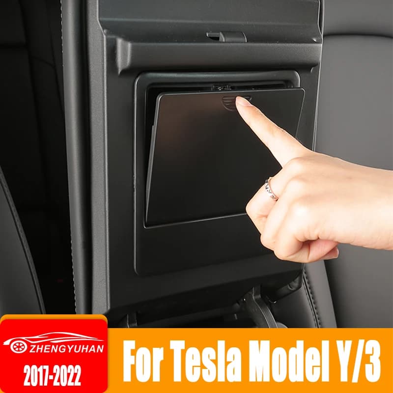 Per Tesla Car Center Console Organizer bracciolo scatola portaoggetti nascosta modello 3 17-22 modello Y 2021-2022 accessori scatola portabracciolo