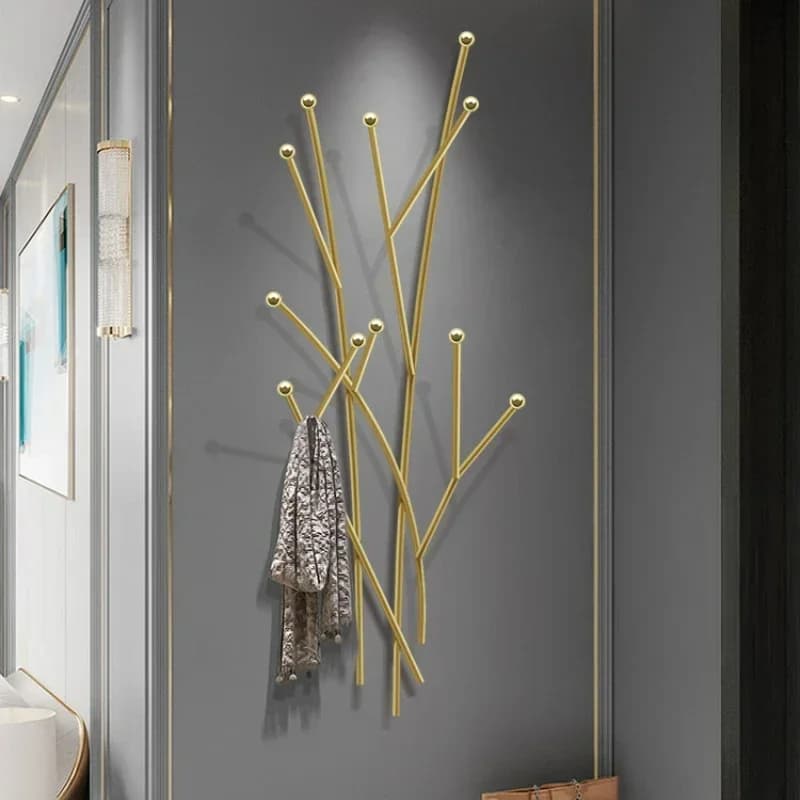 Gancio per appendere a parete per ingressi Appendiabiti per camera da letto semplice Appendiabiti per cappelli di lusso leggero nordico