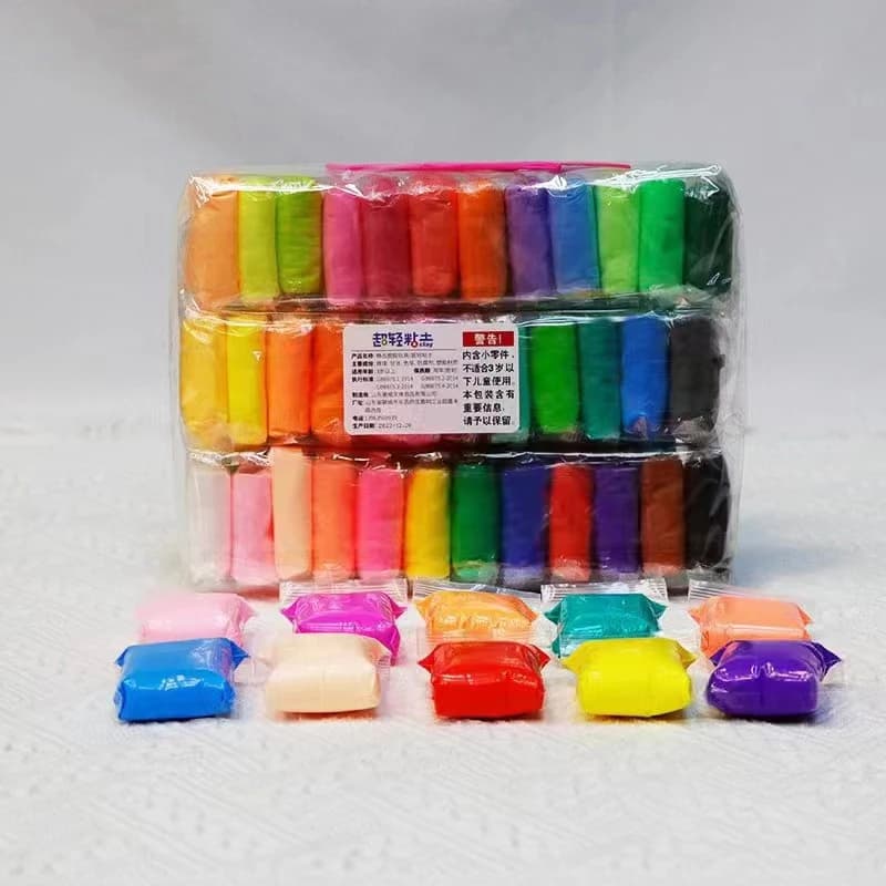 Argilla da modellare in plastilina secca all'aria di 36 colori per bambini giocattolo educativo 5D in polimero per bambini regalo gioca a melma leggera per plastilina