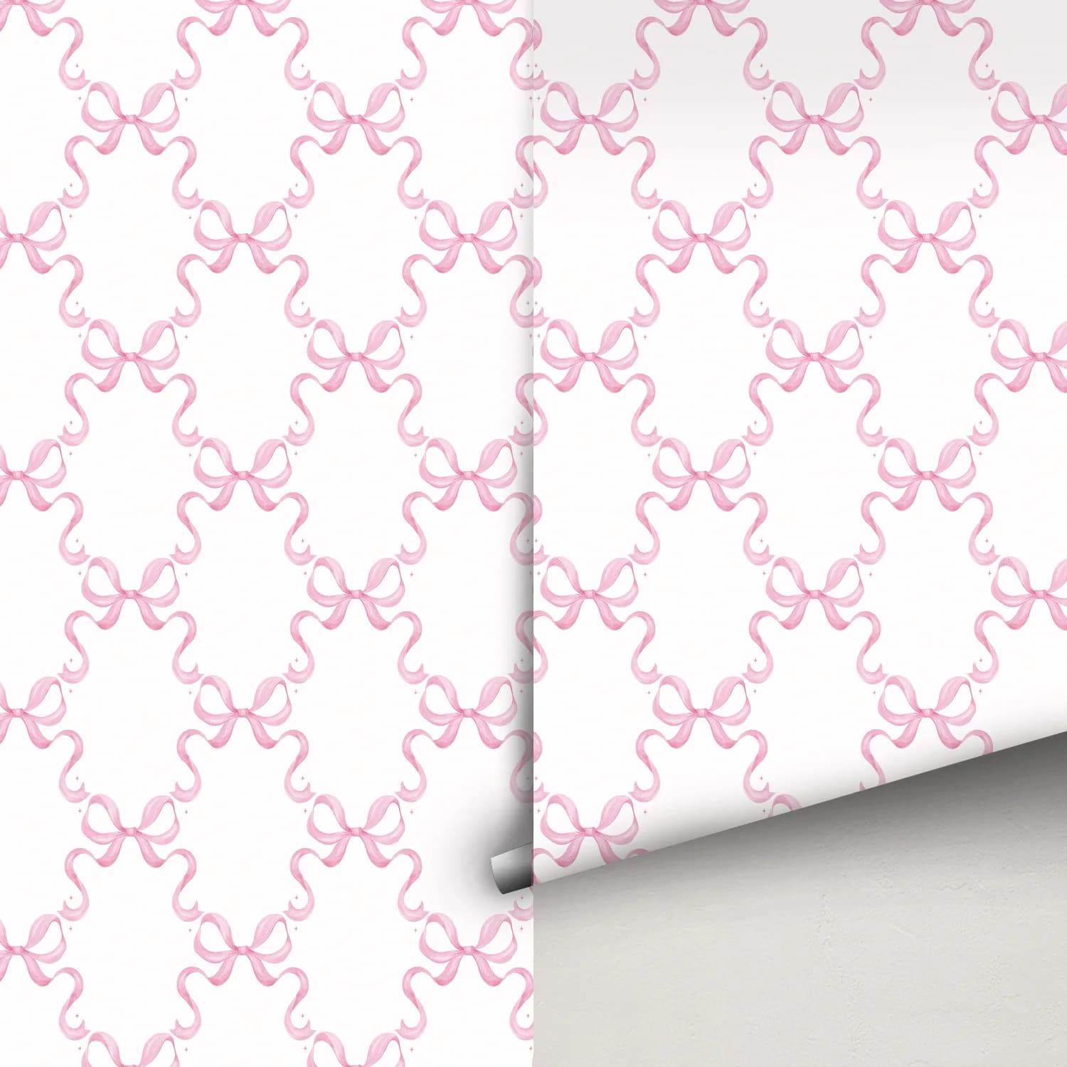 Wallpapers with bow pink ribbon Traliccio Preppy Peel and Stick Contact card Wall decal removable wall decoration for the room
