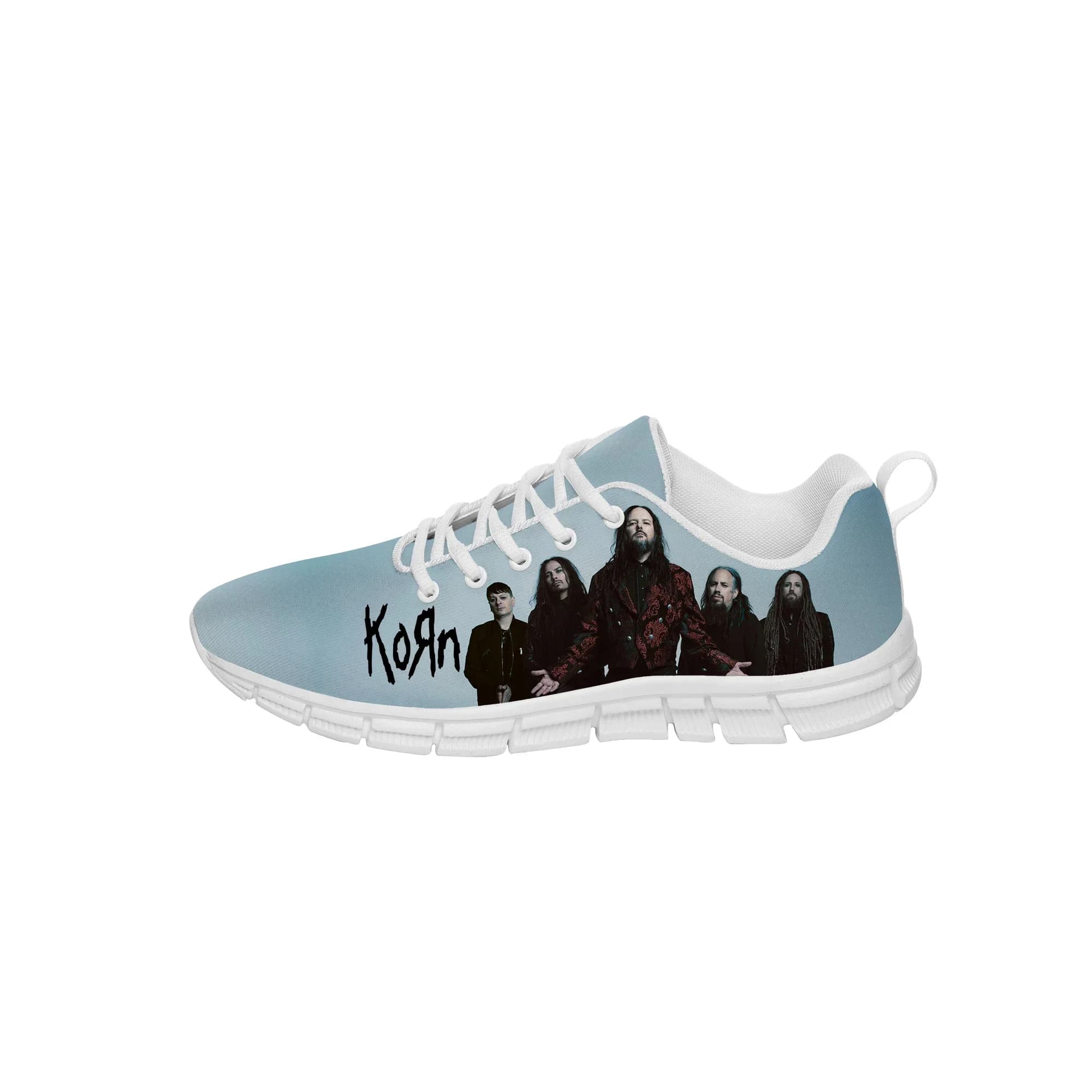 Korn Rock Band Low Top Sneakers Mens Womens Teenager Casual Shoes Canvas Running Shoes 3D Printed Breathable Lightweight shoe