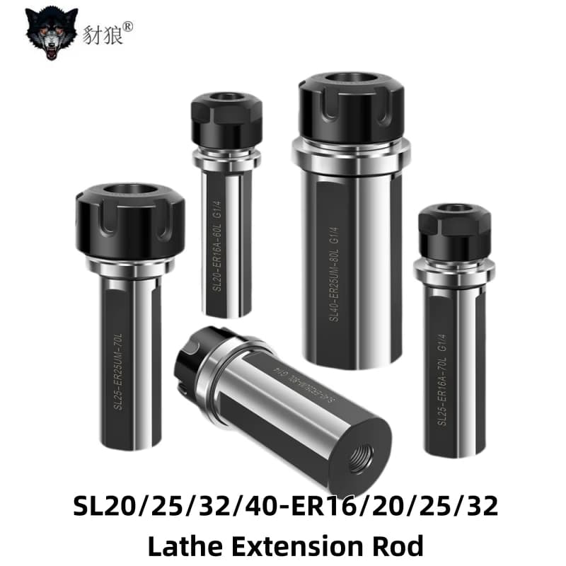 Prolonging rod for SL20 SL25 SL32 SL40 ER16 ER20 ER25 ER32UM G1/4 Tool holders CNC Transmission Bar High Accuracy Tools Resistant to Tools