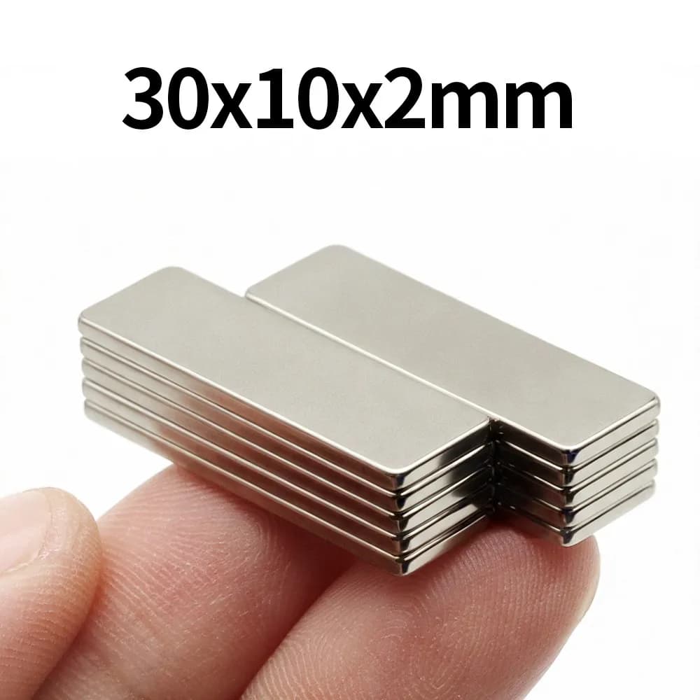 30x10x2mm Super Strong Neodymium Magnet N35 NdfeB Permanent Magnetic imanes Block Powerful Magnets Chiller
