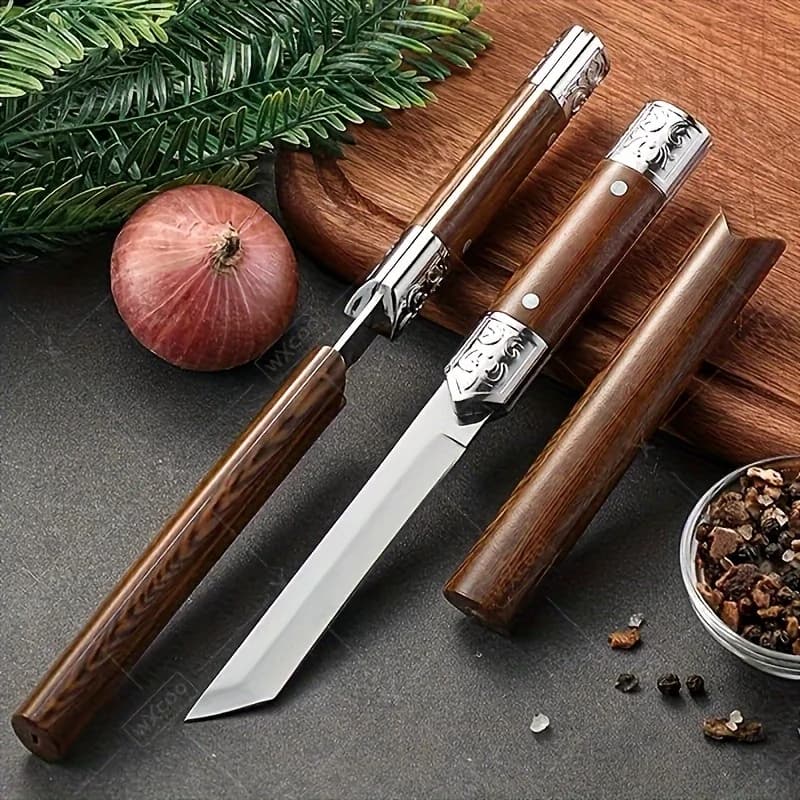 Professional stainless steel outdoor knife carved high quality, meat cutter, peeled, mini multipurpose knife, portable knife