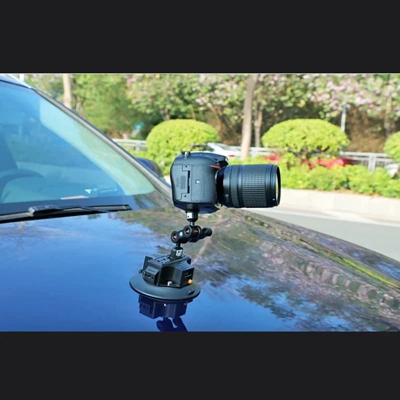 Staffe per fotocamera sportiva per auto con ventosa elettrica Staffa per riprese Staffa per vuoto per auto con ventosa fissa interna ed esterna