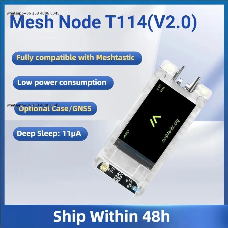 Mesh Node T114 V2.0 Localizzatore GPS meshtastico SX1262 LoRaWAN Arduino BLE Scheda di sviluppo di posizionamento