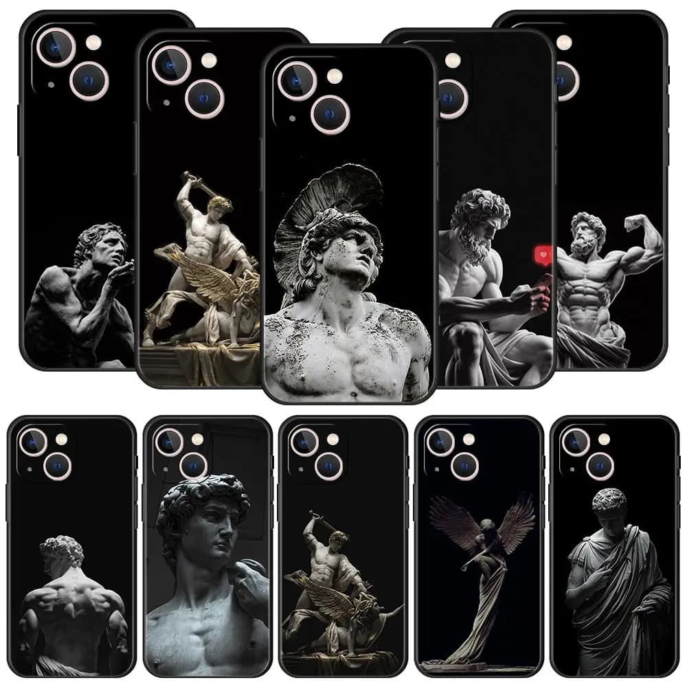 Ancient greek sculpture Phone Case For iPhone 17 16E 15 16 14 13 12 11 Pro Max 7 8 Plus Soft TPU Back Cover