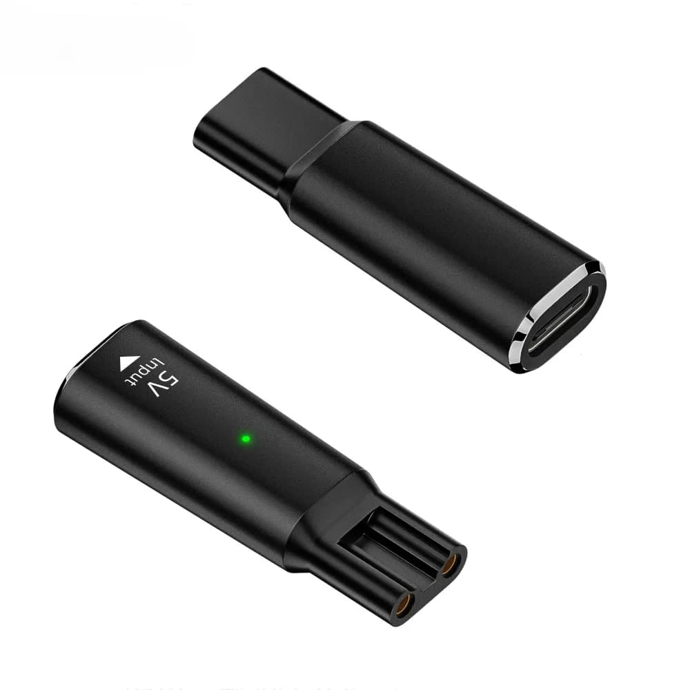 Type-C 5V Charging Adapter for Philips Electric Razor QP6510 QP6530 3000 5000 7000