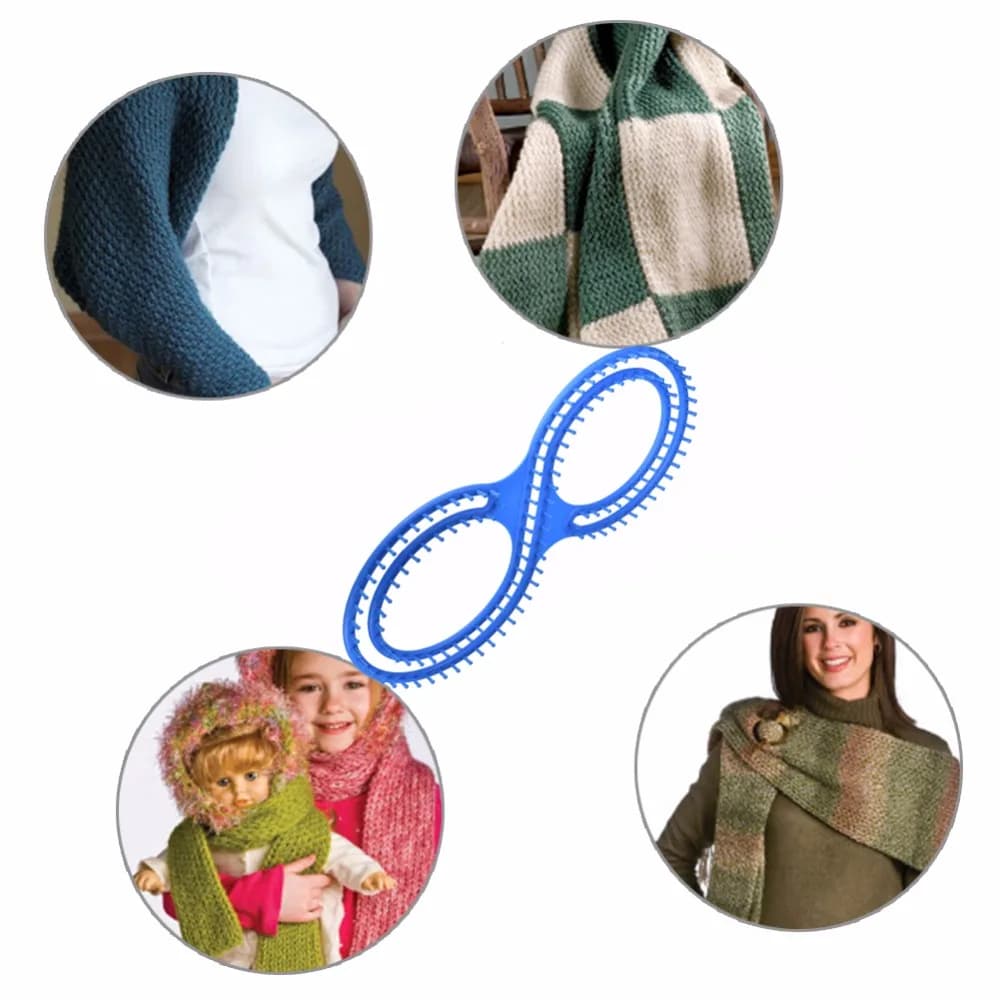 Strumento per Kit artigianale per telaio per maglieria afgano fai-da-te con ago a gancio per coperta e sciarpa autentica tavola per maglieria