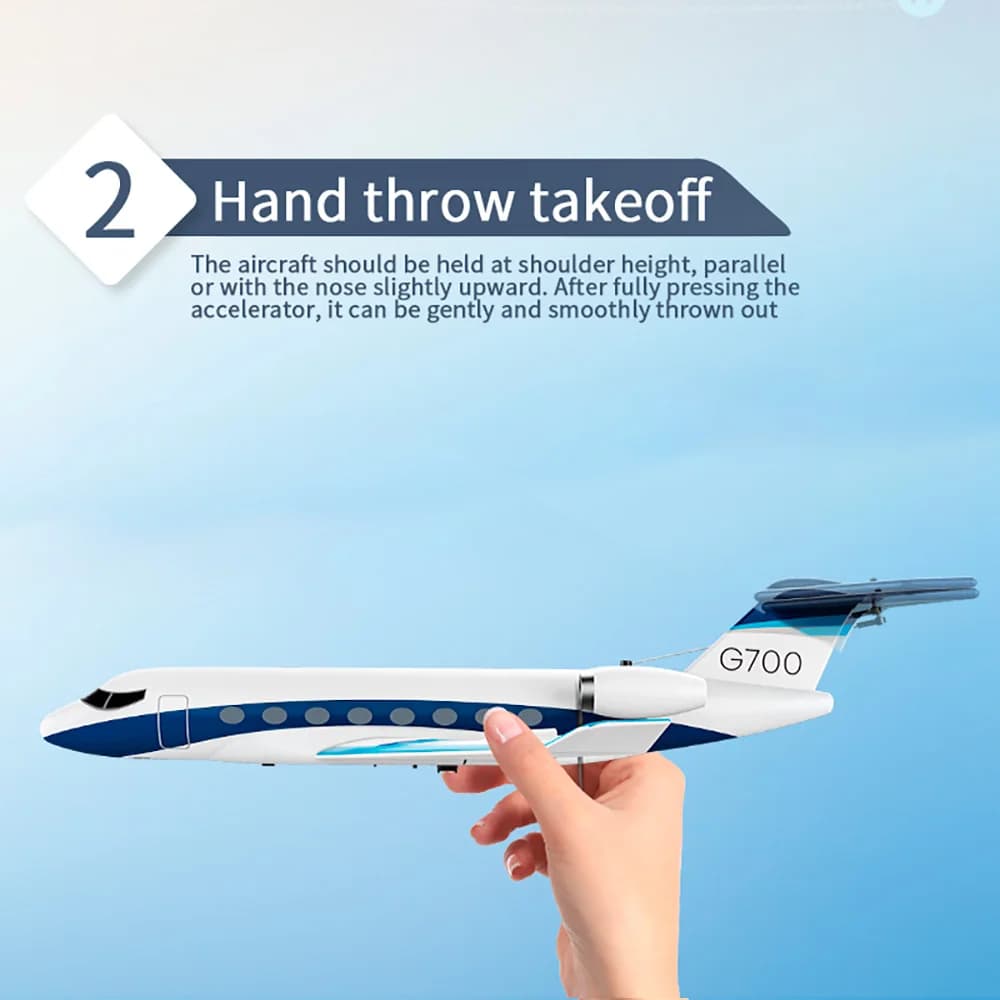 Aereo RC 9IMOD, Aliante 2.4GHz, Jet Privato in Schiuma EPP, Doppio Motore, Stabilizzazione Giroscopica, Lancio a Mano, Decollo dal Suolo, 20 Minuti di Volo