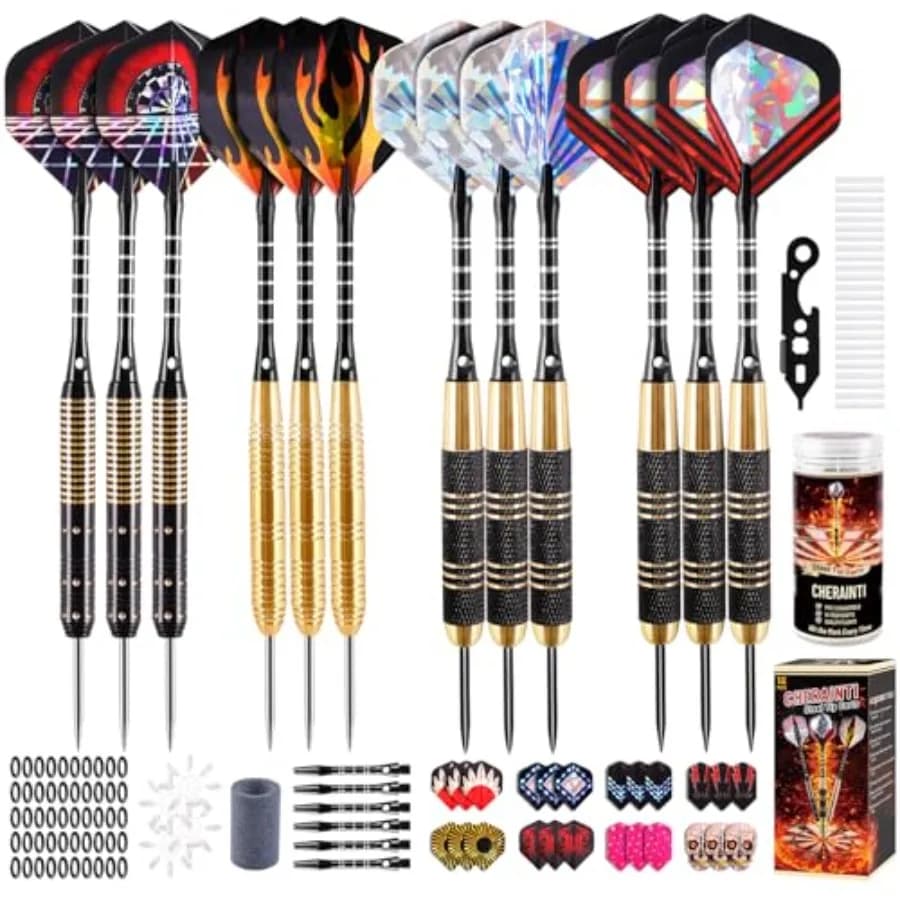 Set di freccette con punta in metallo, freccette professionali con punta in acciaio, set di freccette con punta in metallo Pro da 20g 24g per freccette con corpo in ottone, alluminio