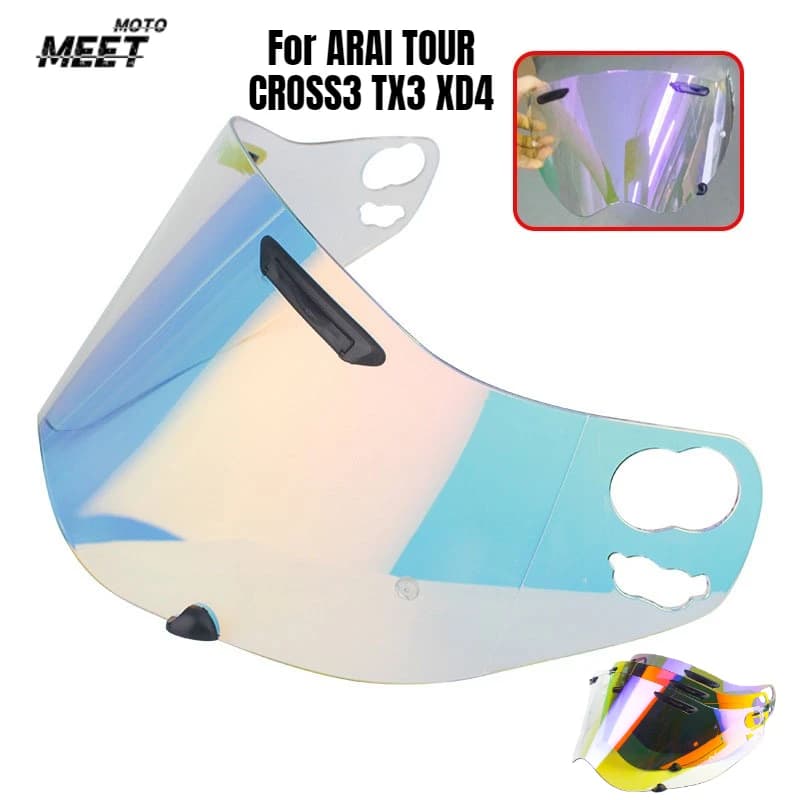 Visiera per casco per ARAI TOUR CROSS3 TX3 XD4 Caschi da moto Custodia per lenti Vision per CROSS3 Lente per casco Parabrezza Accessori moto