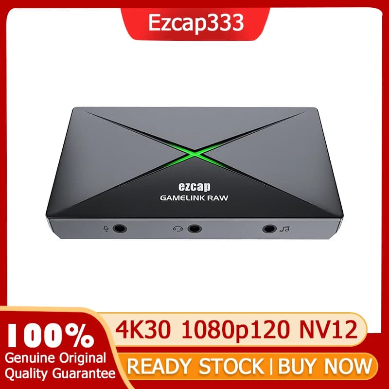 Scheda di acquisizione video HDMI 4K reale USB 3.0 per streaming live di giochi, registratore audio/video con supporto 1080p120 2160p30, ingresso microfono e HDMI Loop