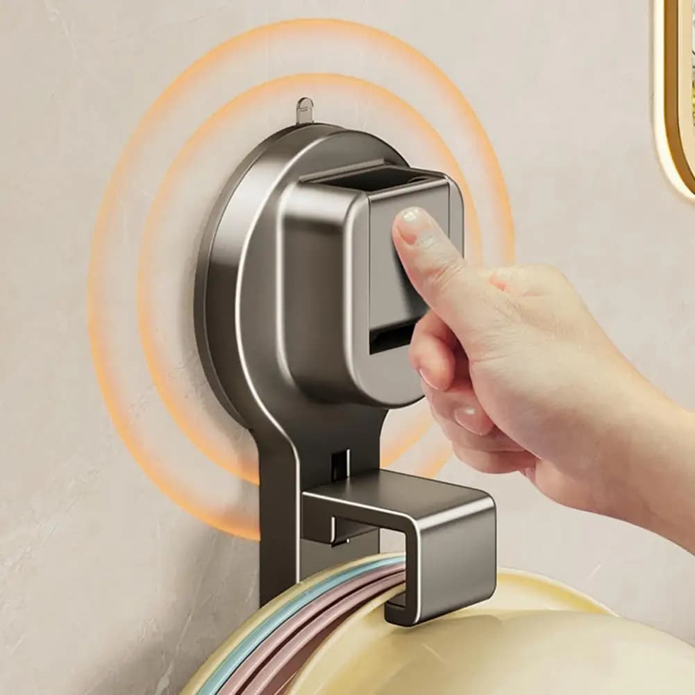 Gancio a ventosa resistente, gancio a ventosa regolabile, appendiabiti a ventosa per lavabo, gancio resistente da parete per bagno e cucina, per asciugamani