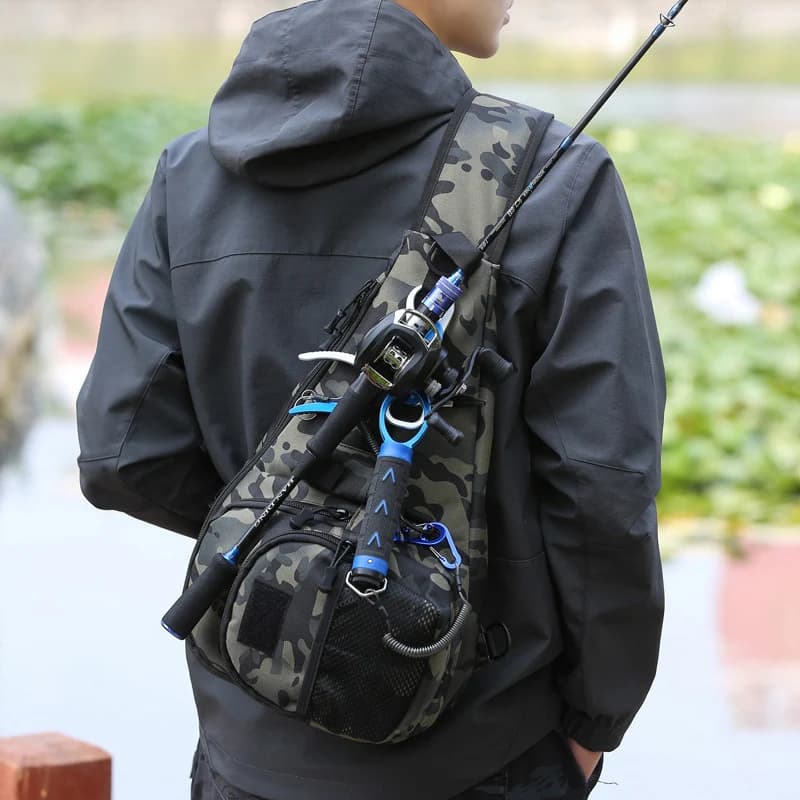 Multifunctional fishing bag waterproof shoulder bag for fishing gear bag xa164wd for fishing rod