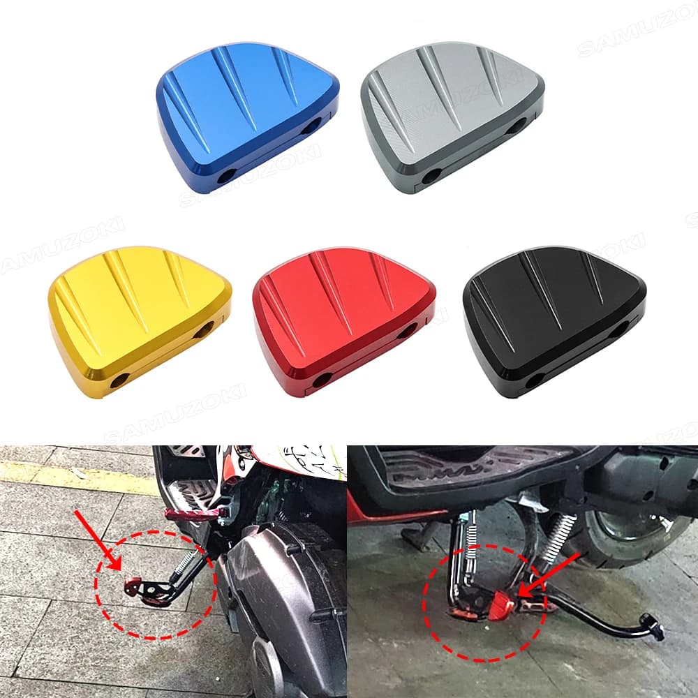 Accessori moto per YAMAHA NMAX155 NMAX125 N-MAX NMAX 155 125 Piede Cavalletto Laterale Estensione Pad Cavalletto Piastra
