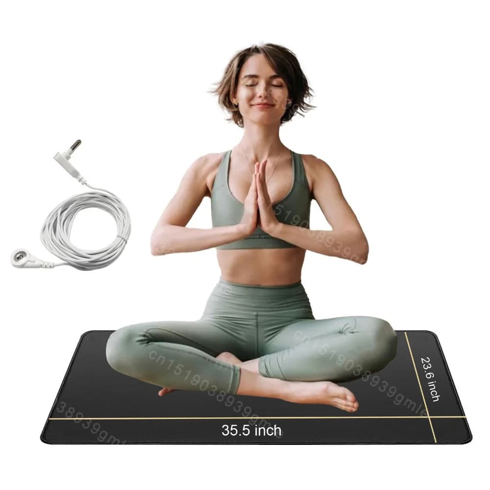 Grounding mat for energy balance, yoga mat Sollievo from pain, reduction of inflammation Improved sonno, reduction of stress, strengthening of circulation