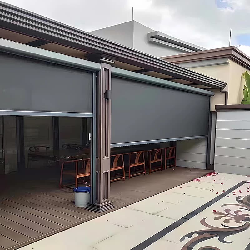 Paralume a rullo resistente al vento: balcone domestico con blocco della luce modello 3X3