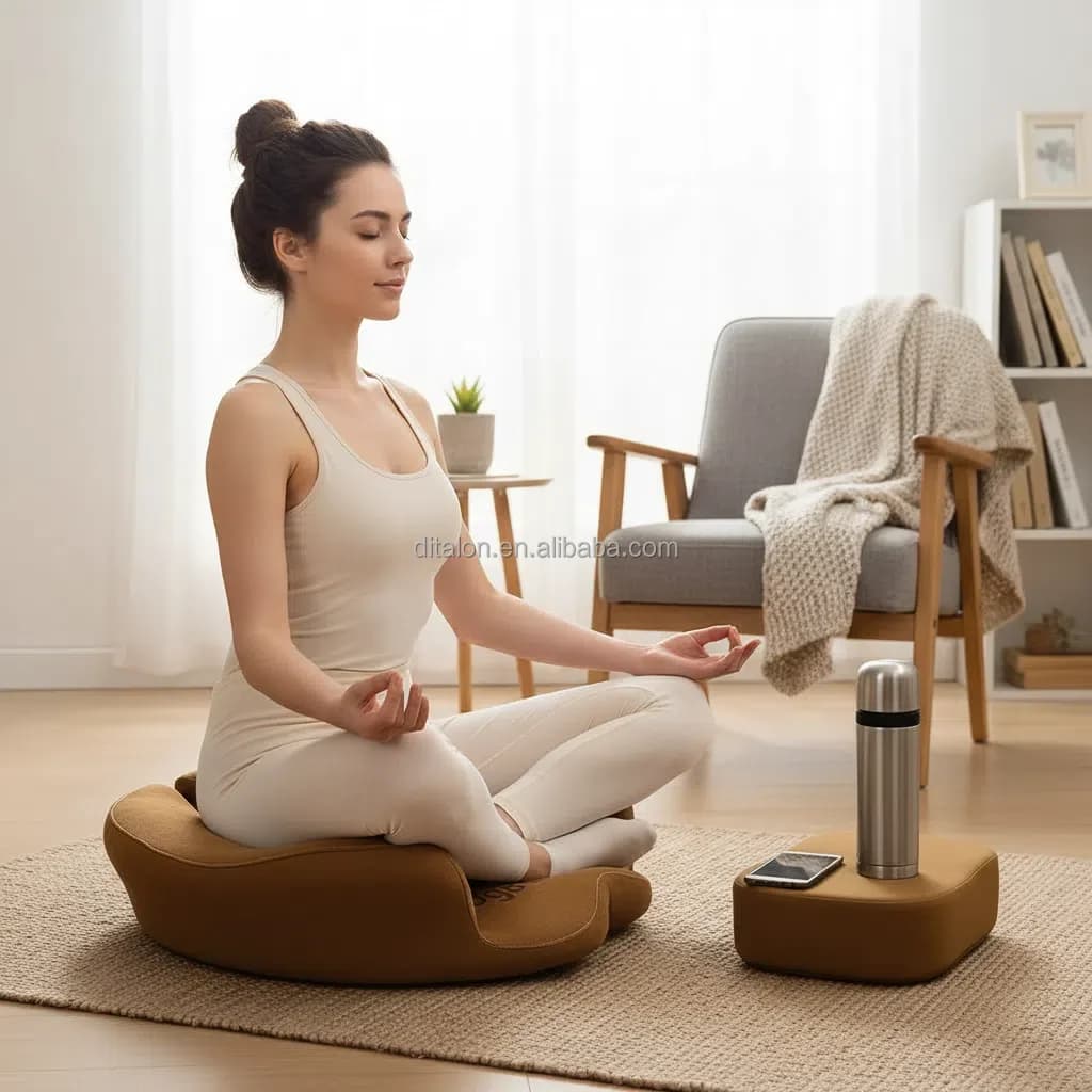 hot saltNon Sagging Memory Foam Orthopedic Pillow Meditation Cushion Comfortable Yoga Floor Mat Mindfulness Training Cushion